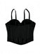 Corsetto punk con paillettes e stecche anni '80