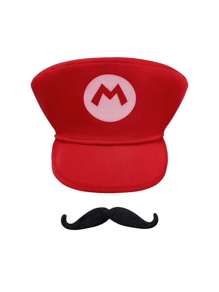 Completo con bretelle e cappello di Mario anni '70