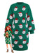 Abito maglione verde da Babbo Natale anni '60