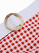 Set Bikini plaid scollo all'americana rosso anni '40