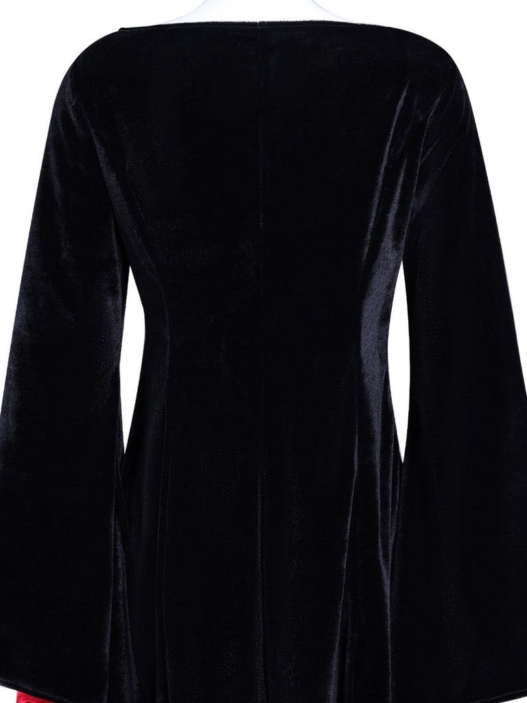 Abito in velluto stile Mercoledì Addams anni '30