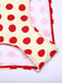Set Bikini a pois scollo all'americana rosso anni '50