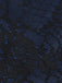 Top in pizzo con spalle scoperte e nappe Halloween blu anni '30