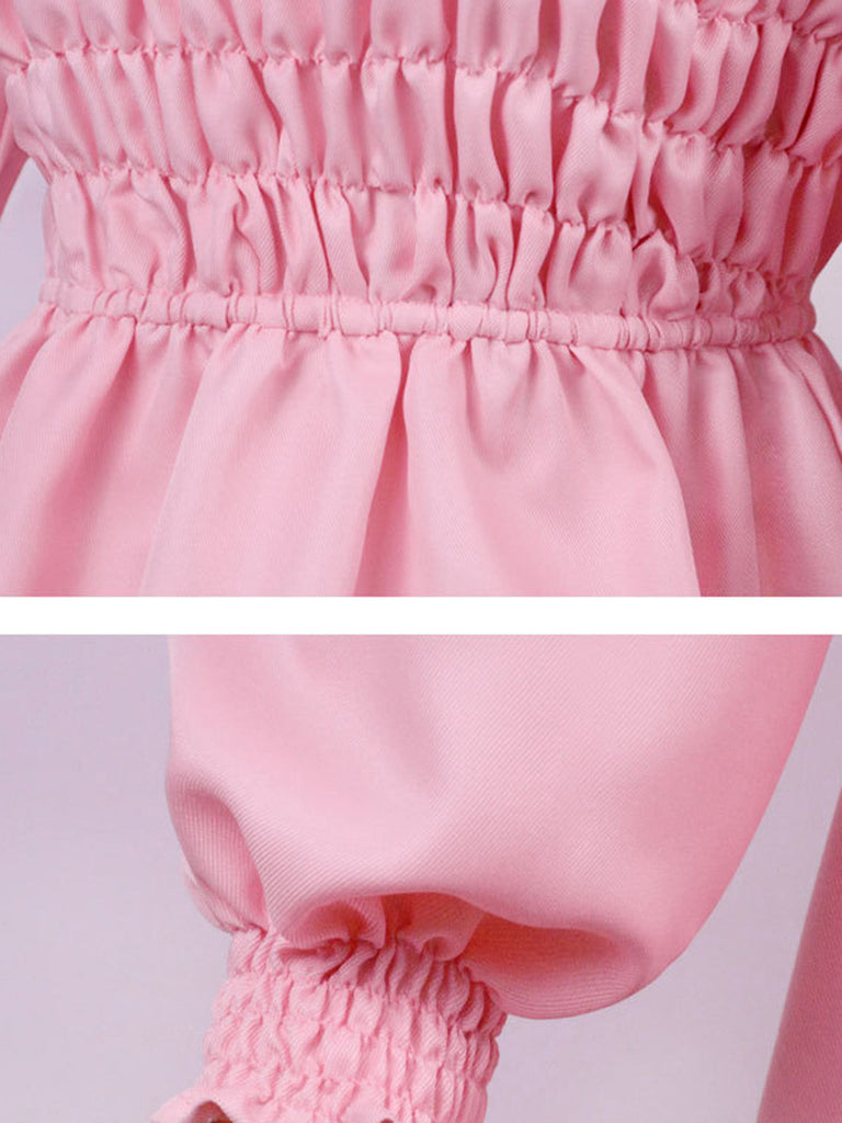 Costume di Stranger Things vestito Eleven rosa anni '80