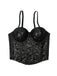 Corsetto punk con paillettes e stecche anni '80