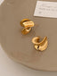 Orecchini a cerchio vintage dorati