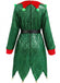 Costume da elfo natalizio con paillettes verde anni '50