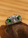 Anello vintage con gufo e malocchio