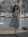 Abito piccolo plaid a quadri marrone anni '40