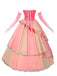 2PCS Top e gonna Glinda della strega cattiva rosa anni '70