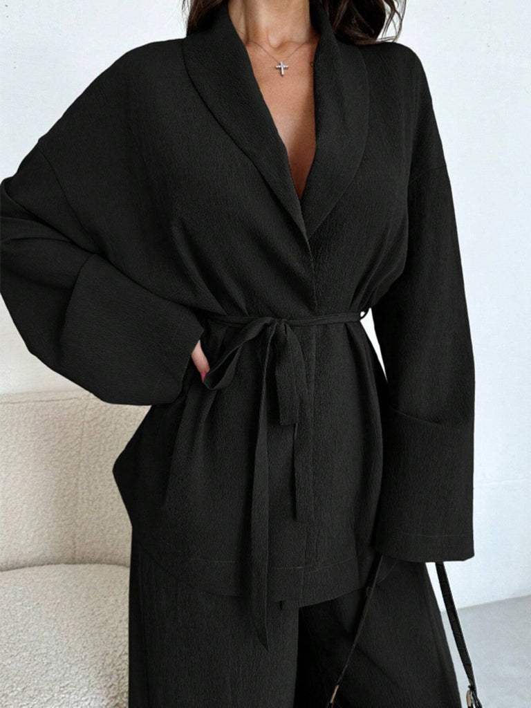 2PCS Completo blazer e pantaloni con lacci anni '60