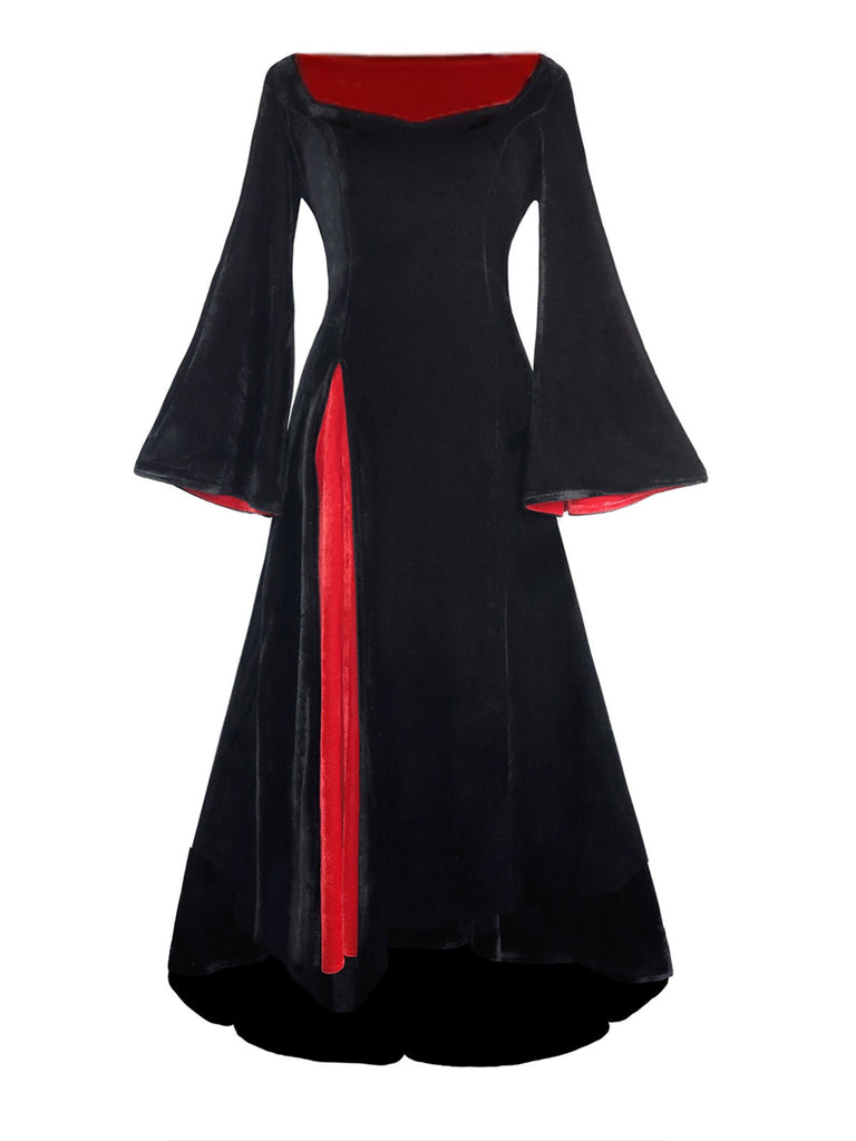 Abito in velluto stile Mercoledì Addams anni '30