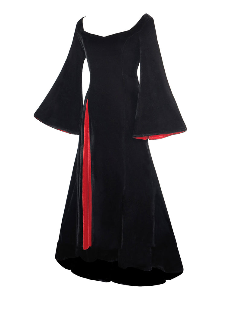 Abito in velluto stile Mercoledì Addams anni '30