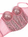 Corsetto punk con paillettes e stecche anni '80