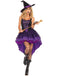 Costume da strega in pizzo ragnatela Halloween anni '70