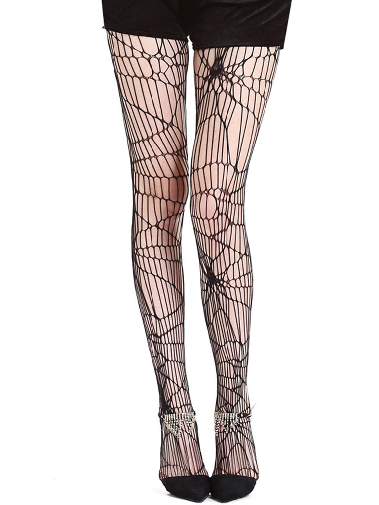 Collant a forma di ragnatela di Halloween