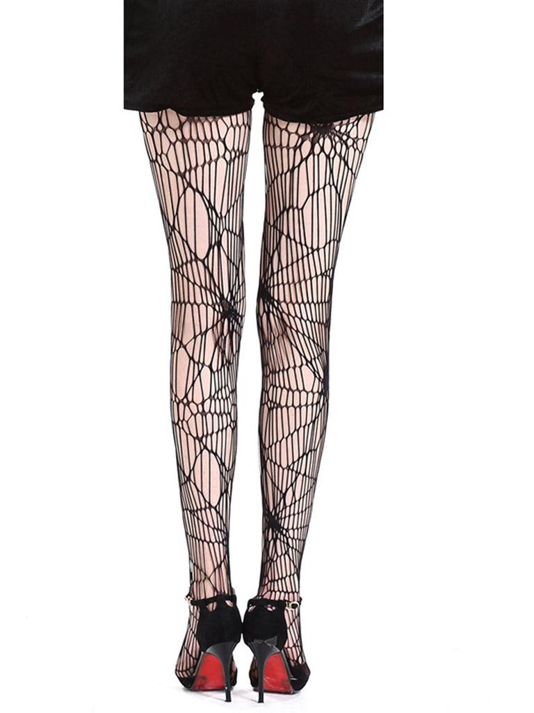 Collant a forma di ragnatela di Halloween