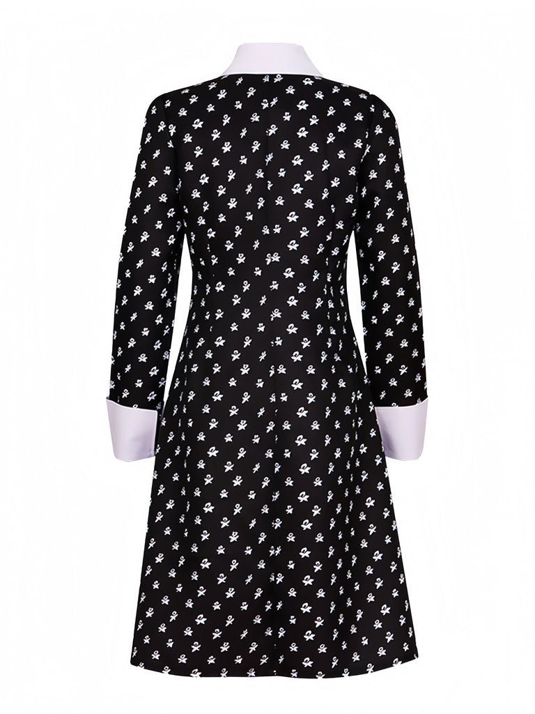[Prevendita] Abito stile Mercoledì Addams nero anni '40