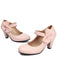 Scarpe con tacco alto in pelle con cinturino a fiocco