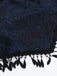 Top in pizzo con spalle scoperte e nappe Halloween blu anni '30