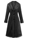 Cappotto in camoscio di media lunghezza con revers anni '30