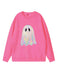 Felpa vintage con fantasma Halloween anni '80