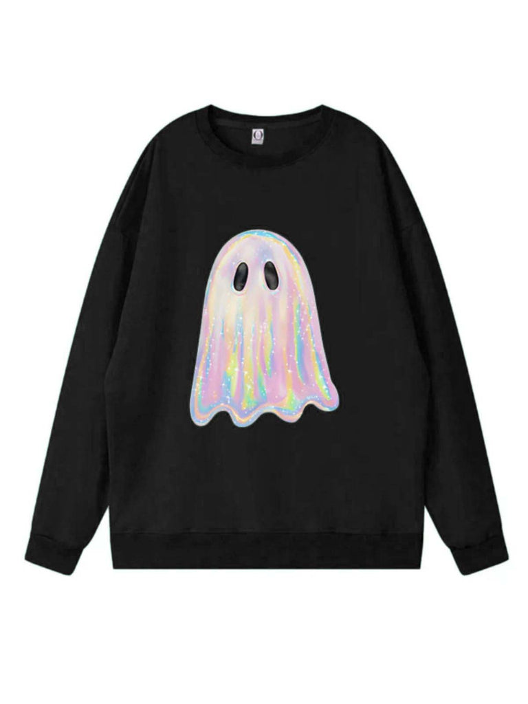 Felpa vintage con fantasma Halloween anni '80