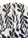 Pagliaccetto Fascia Smock con Cintura Stampa Foglie Beige Anni '50