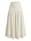 Gonna Smock Maxi Beige Anni '70 Bohémien Testurizzata