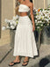 Gonna Maxi Bohémien Testurizzata Smock Beige Anni '70 3