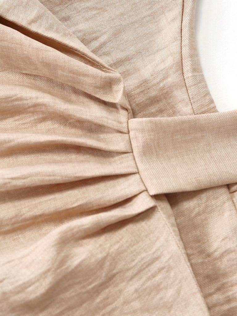 Set con Shorts Beige Tinta Unita Suit Vest & Anni '60 6