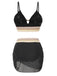 Set Tankini Chevron in Rete Patchwork Anni '40 3
