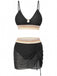 Set Tankini Chevron in Rete Patchwork Anni '40 2