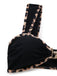 [Pre-Vendita] Set Bikini con Ornamenti Metallici a Stella di Mare e Bordo Leopardato Nero Anni '50 5