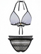 Set Bikini Bohémien Geometric in Maglia Halter Anni '70 9