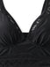 Costume Intero Nero in Pizzo con Scollo a V Ruched Anni '50 3