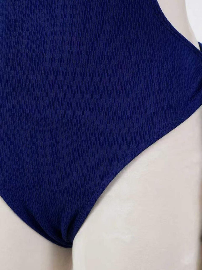 [Pre-Vendita] Costume Intero a Volant con Pendente a Conchiglia Blu Anni '40 7