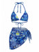 Set Bikini e Copricostume Notte Stellata Halter Blu Anni '60 2
