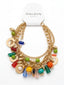 Bracciale Boho Multistrato con Perline e Catena Multicolore