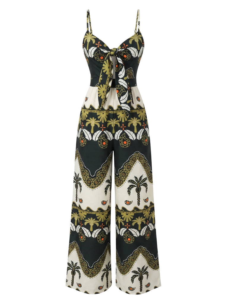 Set Bikini a Righe Colorblock con Allacciatura al Collo Anni '70 2