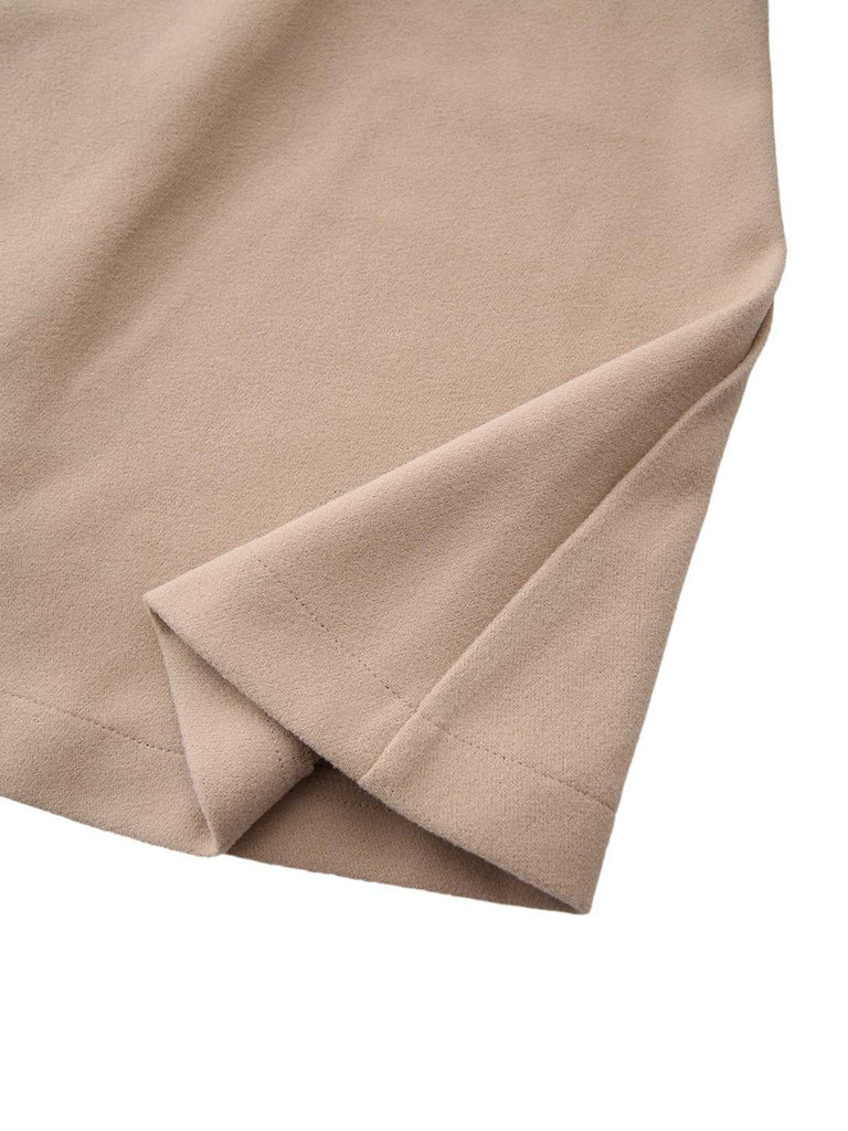 Cappotto sartoriale con risvolto tinta unita anni '40