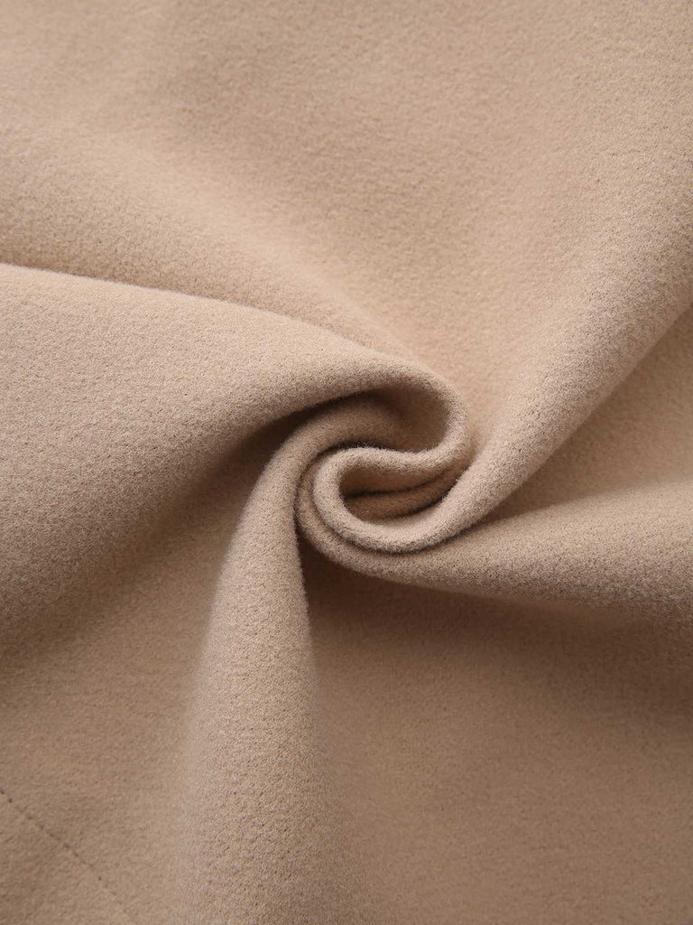 Cappotto sartoriale con risvolto tinta unita anni '40