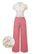 [Prevendita] 2PCS Camicetta tulipano e pantaloni cotone anni '50
