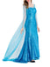 Mantello e abito Elsa con paillettes blu anni '70