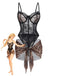 Completo-intimo-nero-anni_80-in-pizzo-leopardato-e-grembiule-abbinato