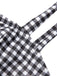 Costumi plaid spalline sottili bianco e nero anni '40