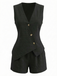 Gilet-nero-Con-Scollo-a-V-e-Allacciaturae-e-Pantaloncini-Anni '40