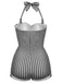 [Pre-Vendita] Costume Intero Rosa a Quadretti Halter con Fiocco Anni '50 18