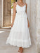 Gonna-2PCS-Top-e-Gonna-Bianco-Anni '70-in-Pizzo-e-Cotone-Bohémien