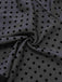 Gray 1960s Bowknot Mesh Patchwork Polka Dot Dress - vintage dress, retro fashion